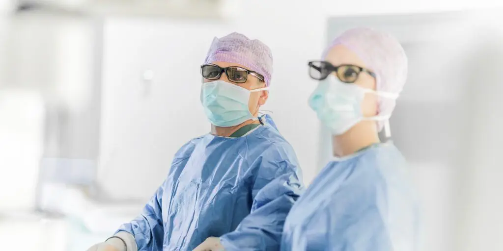 specialists during surgery