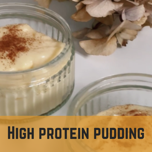 High protein pudding
