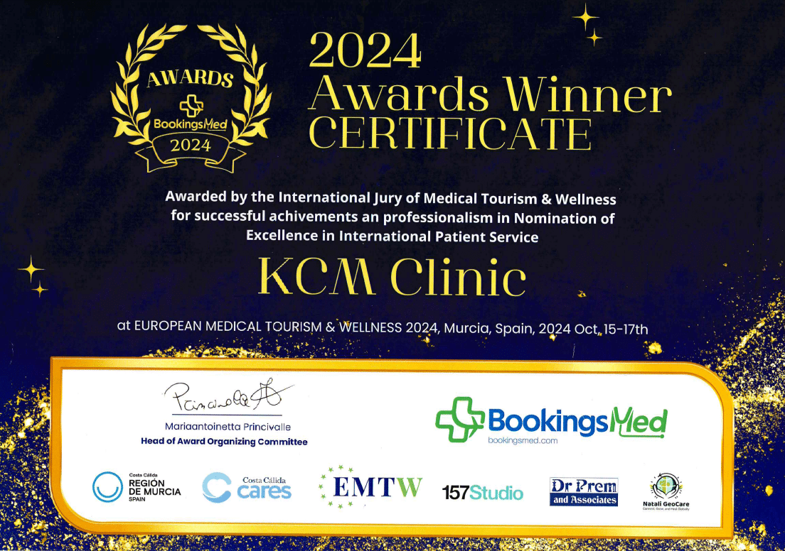 Winner of the BookingsMed 2024 competition in Excellence in International Patient Service