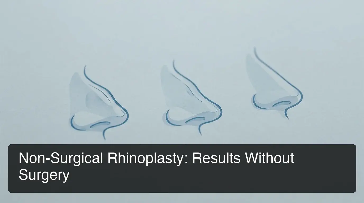 KCM Clinic non surgical rhinoplasty showing nose profile with common asymmetries including dorsal bump and drooping tip