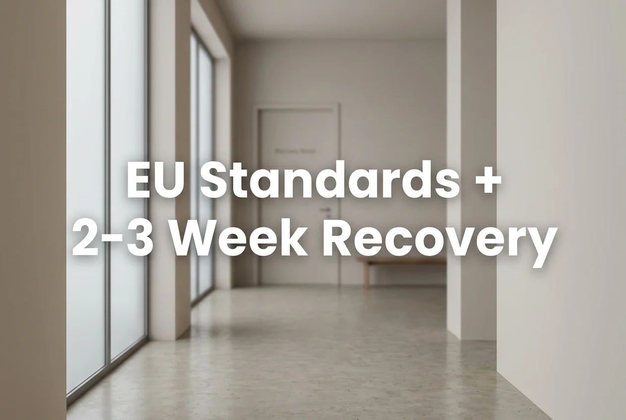 KCM Clinic recovery corridor representing all-inclusive post-operative care in Poland
